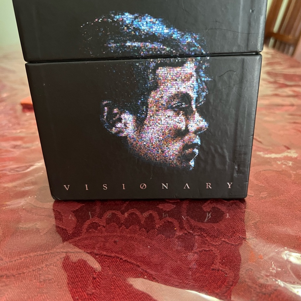 Visionary Black Box with Artistic Face Design